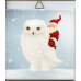 Ceramic Tile - Santa on  Snowy Owl